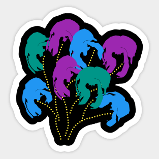 Fantasy flower vector Sticker